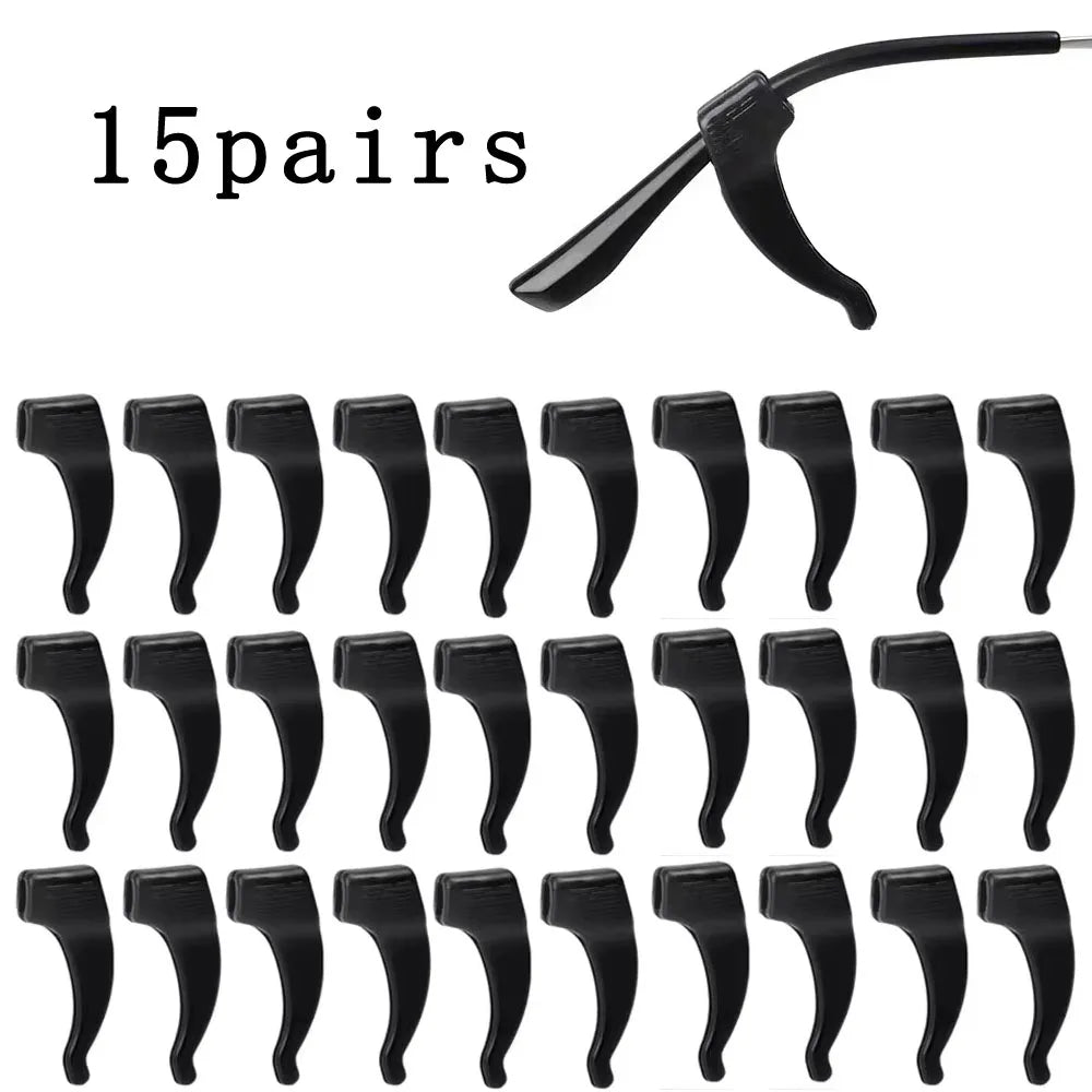 10/20/30/100pcs Anti-slip Silicone Ear Grip Glasses Eyeglasses Leg Ear Hook Stopper Bracket Fastener Accessories Temple Tip