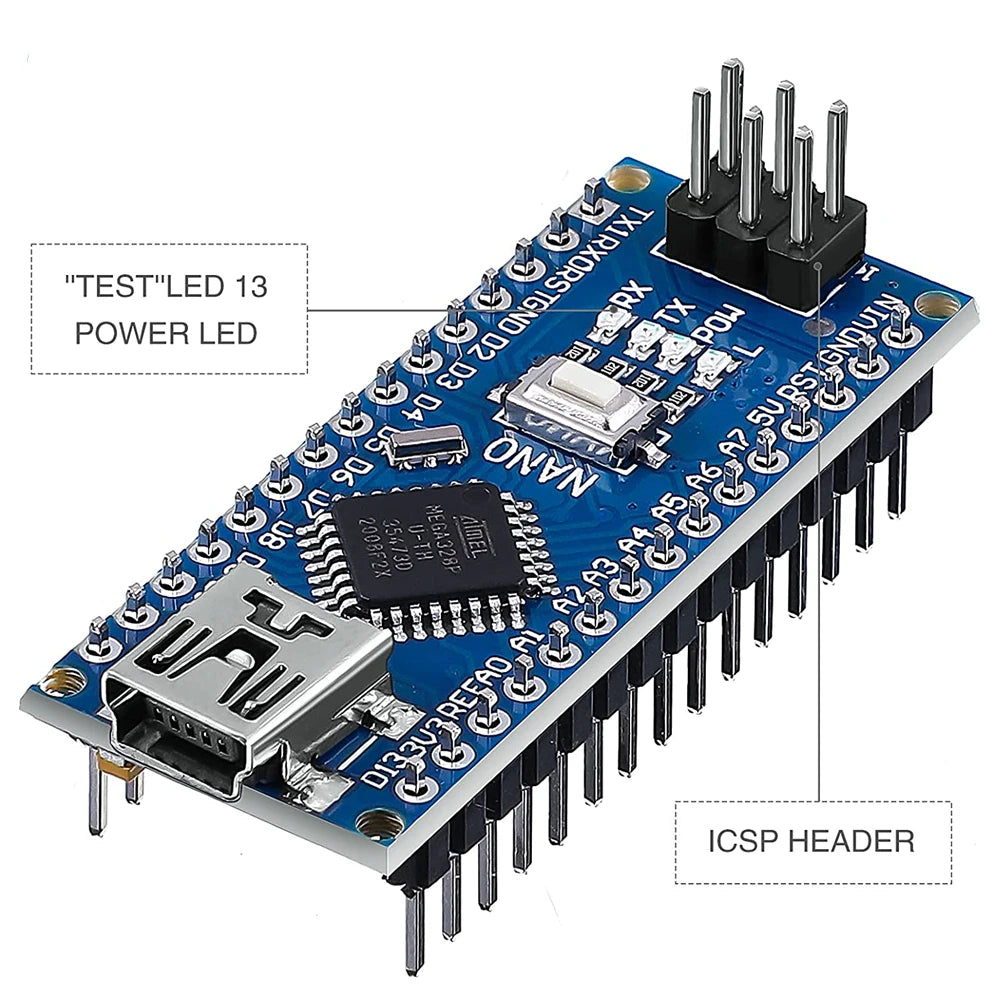 Promotion For arduino Nano 3.0 Atmega328 Controller  compatible Board HZWDONE Module PCE Development Board without USB V3.0