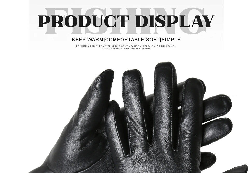 Women's sheepskin gloves winter warm plus velvet short thin touch screen driving color women's leather gloves good quality -2226