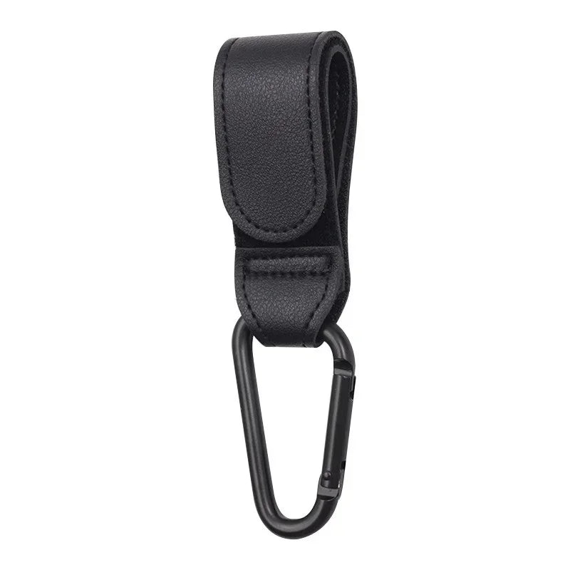 1/2pcs PU Leather Baby Bag Stroller Hook Pram Cart Organizer 360 Degree Rotatable Hook High-quality Crochet Stroller Accessories