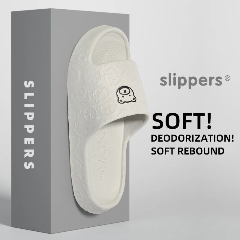 Non-Slip Slippers Female Outer Wear 2024 New Bathroom Indoor Home Sandals Female Summer Eva