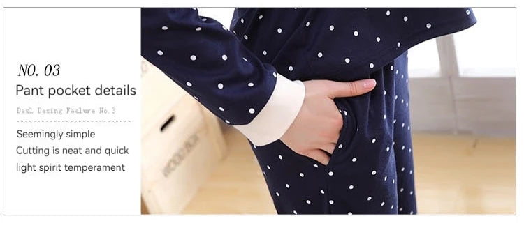 2PCS/Set Women Fashion Long-Sleeved Pajamas Autumn Winter Cartoon Love Bear Cute Soft Loose Casual Omfortable Outside Homewear