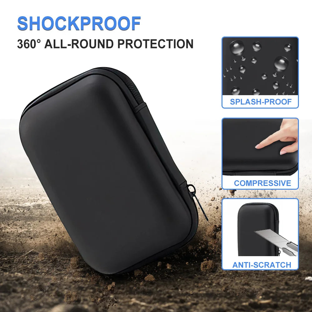 Carrying Case For R36S/GB300/FC/RG35XX Handheld Game Console Storage Pouch Bag Travel Retro Mini Game Player Protective Box