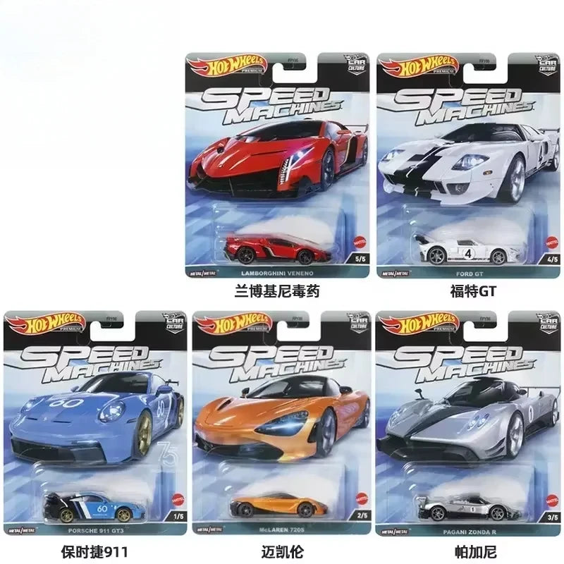 Original Hot Wheels Premium Models Car Culture Race Day Canyon Real Riders Audi Ford Mercedes C-class Toys for Boys 1/64 Vehicle