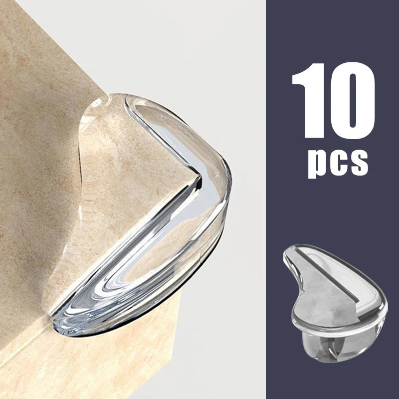 10PCS Clear Anti-collision Coffee Table Furniture Corner Protectors Children's Soft Corner Sheathing Living Room Home Decor