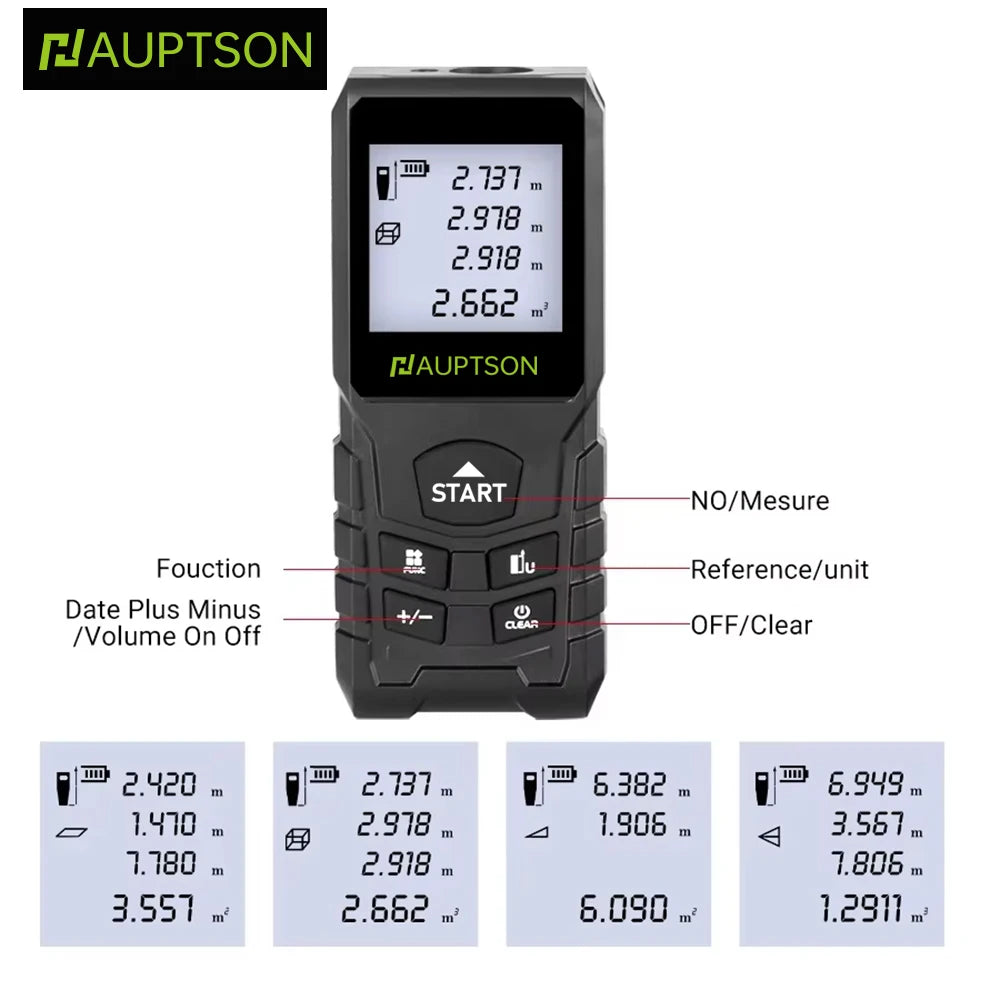 HAUPTSON 70/100M Laser Rangefinder Distance Meter Rangefinder Laser Tape Range Finder Building - Shoppiline