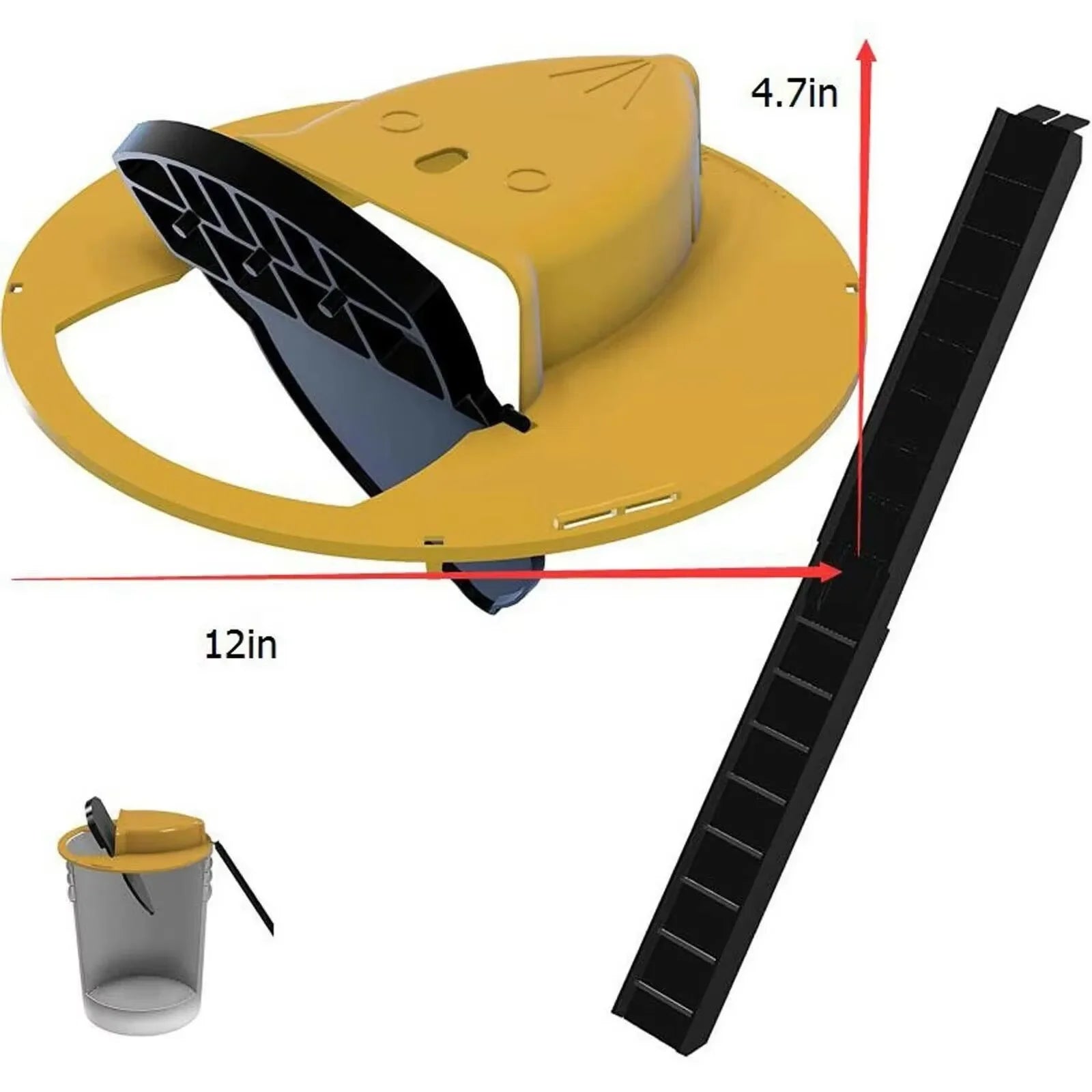 Intelligent Pitfall Mouse Catcher Trap Bucket Automatic Reset Flipping Sliding Bucket Lid Automatic Reset After Catching Mice - Shoppiline
