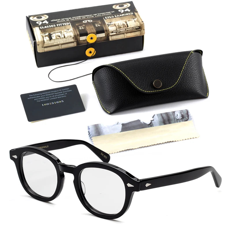 Johnny Depp Lemtosh Eyeglasses Frame Men Optical Glasses Women Computer Goggles Clear Lens Luxury Brand Vintage Acetate Frame