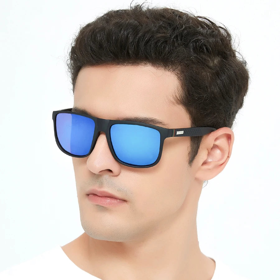 Fashion Outdoor driving sunglasses popular square frame sun glasses classic men's and women's fishing Hiking glasses