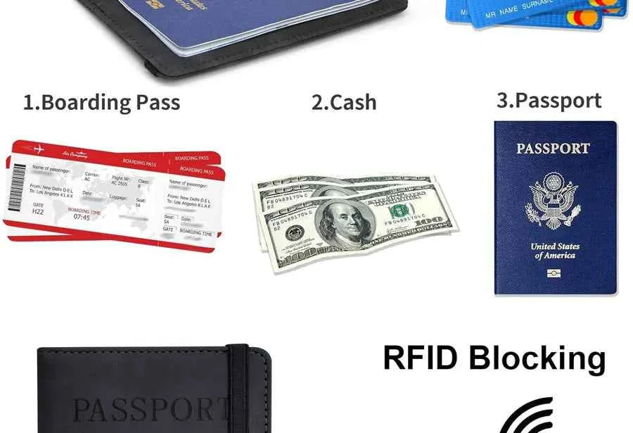 Passport Holder for Travel Essentials  Passport Wallet Cover Case for Travel  Accessories,Passport Book Holders for Women/Men