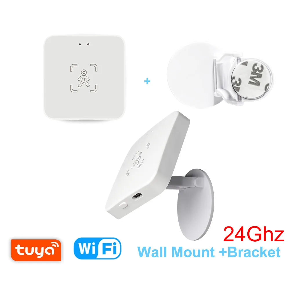 Tuya WiFi / Zigbee Human Presence Detector 24G,Luminance/Distance Detection, Smart Human Body PIR Sensor Support Home Assistant - Shoppiline