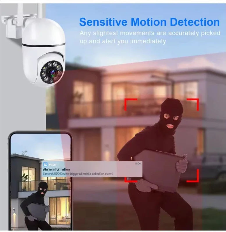 3MP WiFi Camera Home PTZ IP Camera Auto Tracking Security CCTV Camera Color Night Audio Wireless Surveillance Camera - Shoppiline