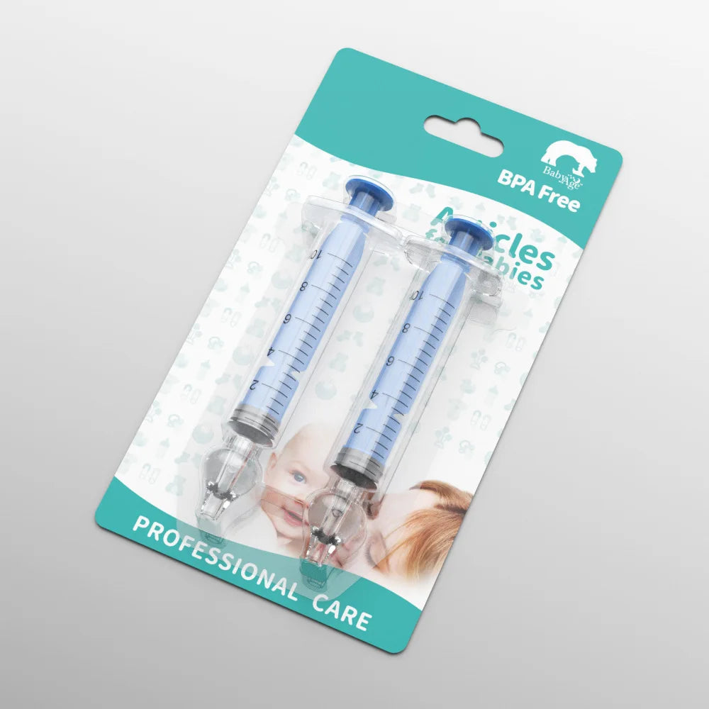 Baby Nose Cleaner 2Pcs Nasal Washer Needle Tube Washer 10ML Infant Nasal Aspirator Cleaner Syringe Washing Baby Care Tools