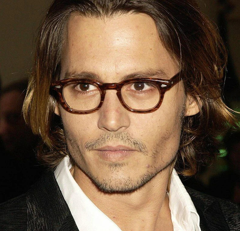 Johnny Depp Lemtosh Eyeglasses Frame Men Optical Glasses Women Computer Goggles Clear Lens Luxury Brand Vintage Acetate Frame