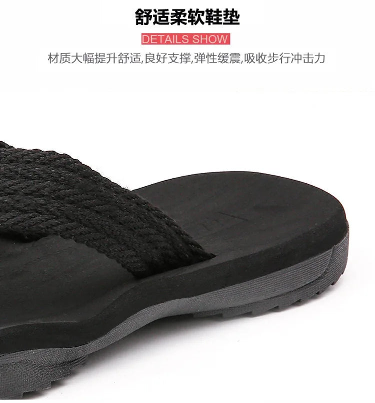 2025 High Quality Brand Men Flip Flops Summer Beach Flip Flops Men Fashion Breathable Casual Men Beach Slippers Summer Outdoor
