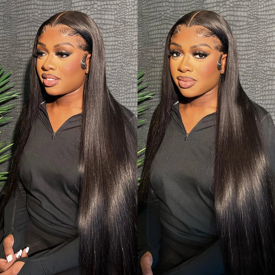 HD Lace Front Echthaarperücken Glatt 13x4 13x6 Transparente Lace Frontal Echthaarperücken Vorgezupft HD Lace Perücken für Frauen