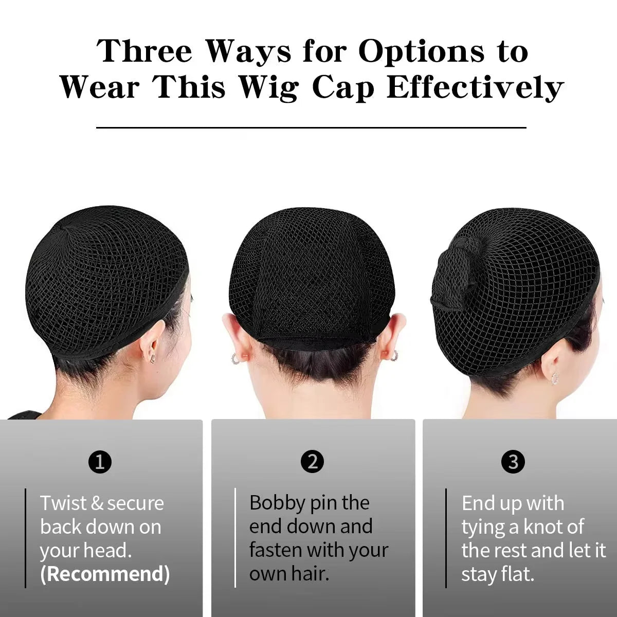 Nylon Hair Net New Stretchable Elastic Hairnets Fashion Mesh Weaving Wig Caps  for Wig Accessories