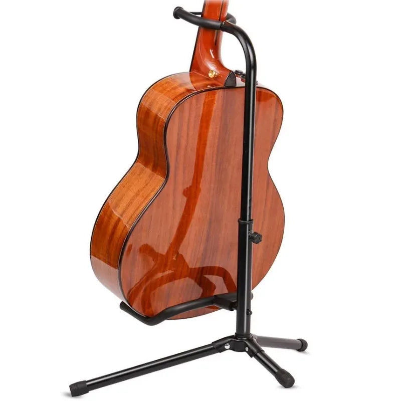 Adjustable Universal Guitar Stand - Foldable ABS/Silicpne Type A Iron Stool-style Guitar Stand Portable Folding Stand Carry