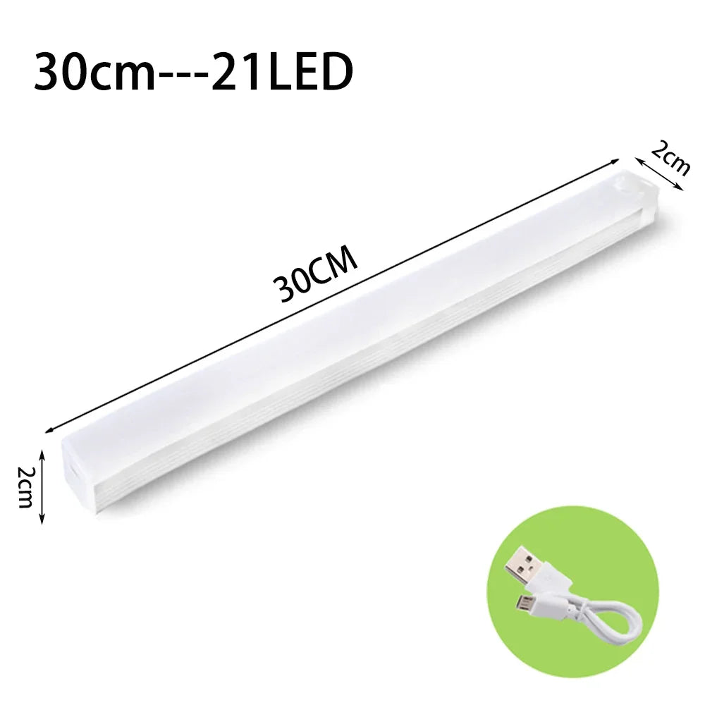 Motion sensor light indoor wireless LED night light type C rechargeable light cabinet wardrobe light staircase backlight kitchen