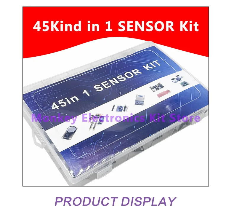 45 in 1 Sensors Modules and  16 Kinds Starter Kit For Arduino Raspberry Pi , Better Than 37 in 1 With Box DIY UNO R3 MEGA2560 - Shoppiline