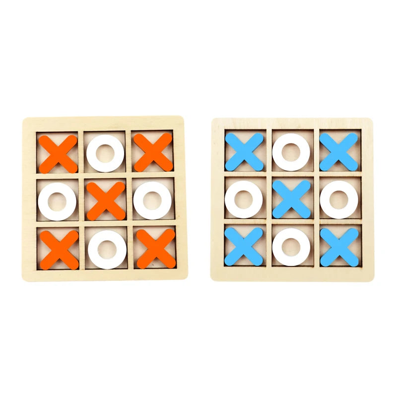 Montessori Play Game Wooden Toy Mini Chess Interaction Puzzle Training Brain Learing Early Educational Toys For Children Kids