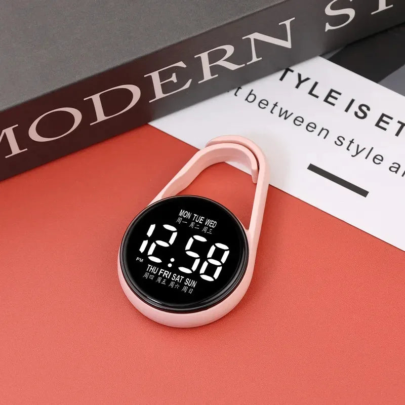 LED Electronic Hanging Watch Night Light Digital Electronic Hanging Watch Pocket Watch
