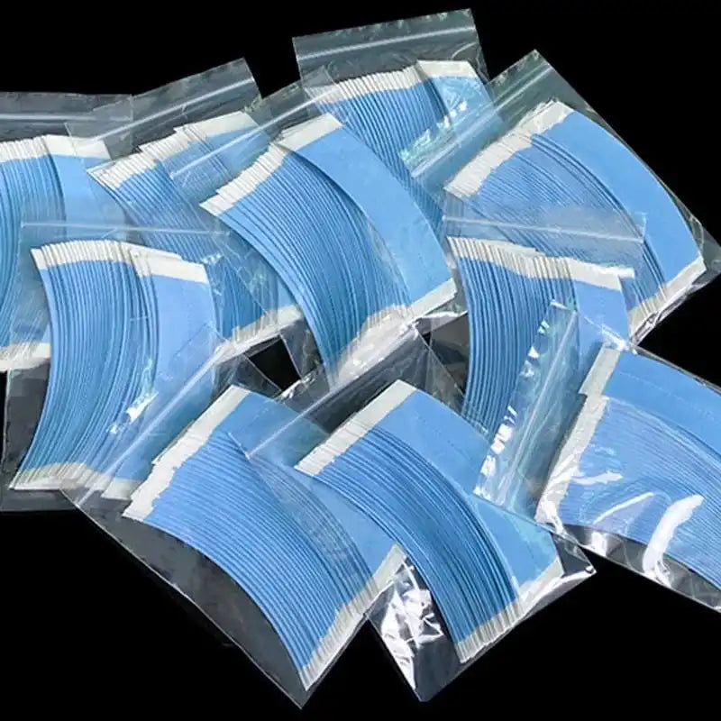 36Pcs/Lot Super Strong Hair Wig Tape Double Adhesive Extension Tape Strips Waterproof For Toupee/Lace Wigs Film C Shap