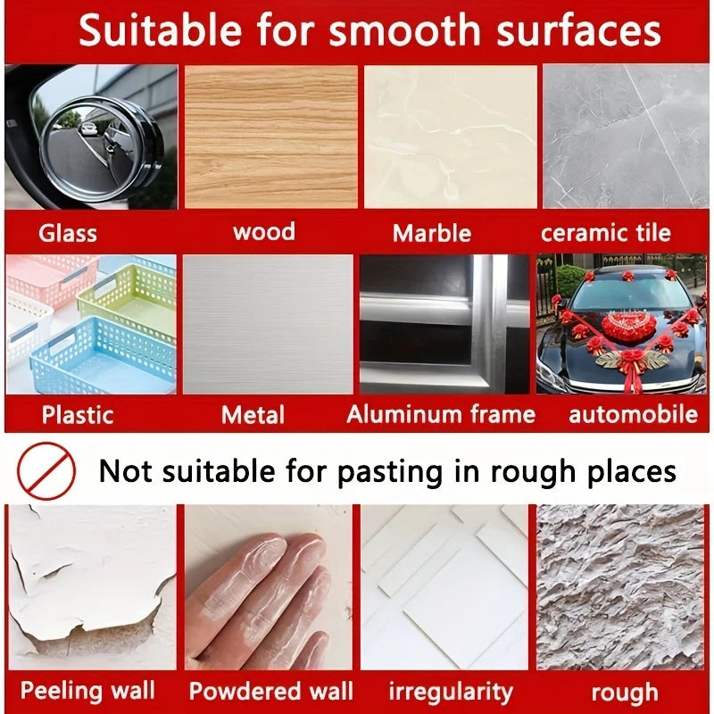 YITAPE Transparent Nano Double Sided Tape Heavy Duty Removable No Residue Adhesive Strips for Wall Picture Poster 120/240/360PCS
