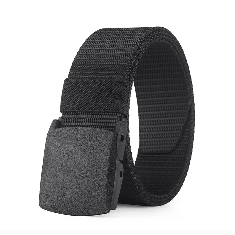 Men's Belt Outdoor Casual Canvas Belt Metal Free Training Nylon Tactical Belt，Versatile For Jeans, Dress，Casual ，For Men Women