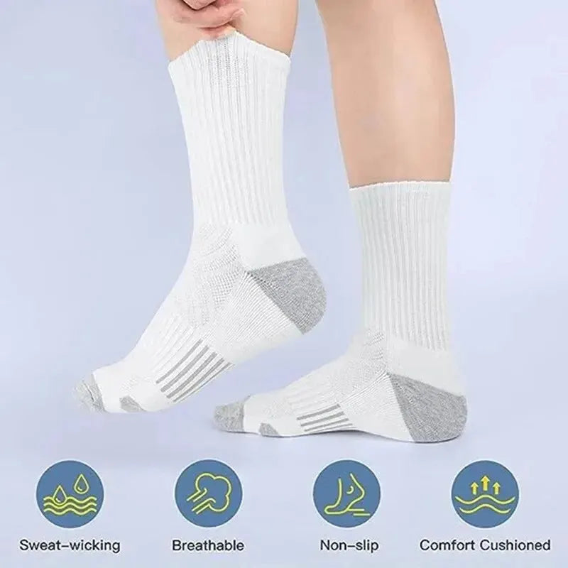 6/12 paires de chaussettes de sport pour hommes, de haute qualité, confortables, antidérapantes, pour le football, grande taille, nouveau style