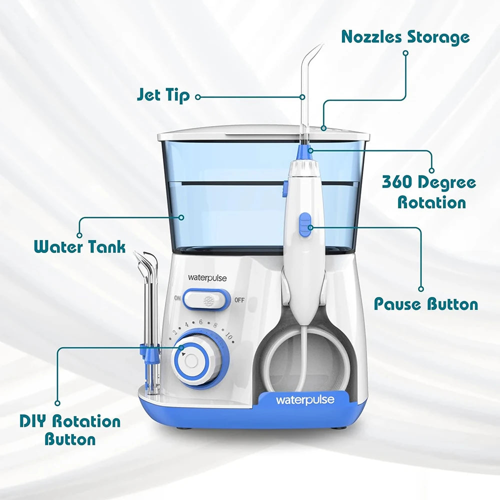 Oral Irrigator Dental Water Flosser for Teeth High Pressure Electric Dental Irrigator Water Flosser Mouth Washing Machine 800ML - Shoppiline