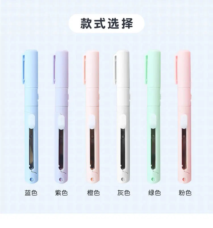 Multifunction Hand Account Cutting Folding Scissors Mini Engraving Knife Scissors Paper Trimming Utility Knife for Office School