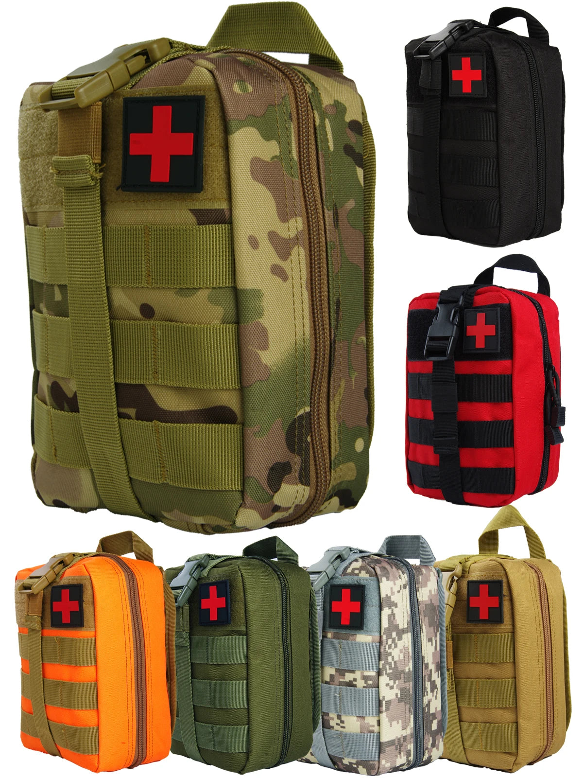 Survival First-aid Kit Container Travel Oxford Cloth Waterproof Tactical Waist Pack Outdoor Climbing Camping Equipment safe Bag