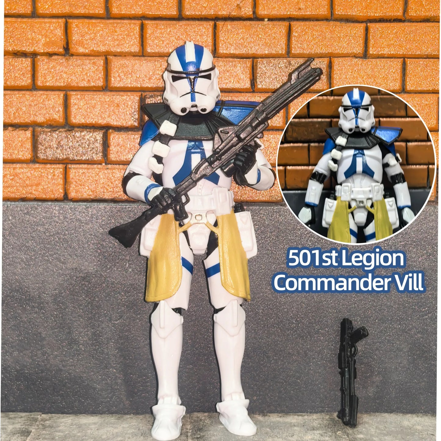 Star Wars 3.75 Inch Trooper 1/18 501st Legion Action Figure Hardcase REX Anakin Dogma Tup Toys Model Loose - Shoppiline