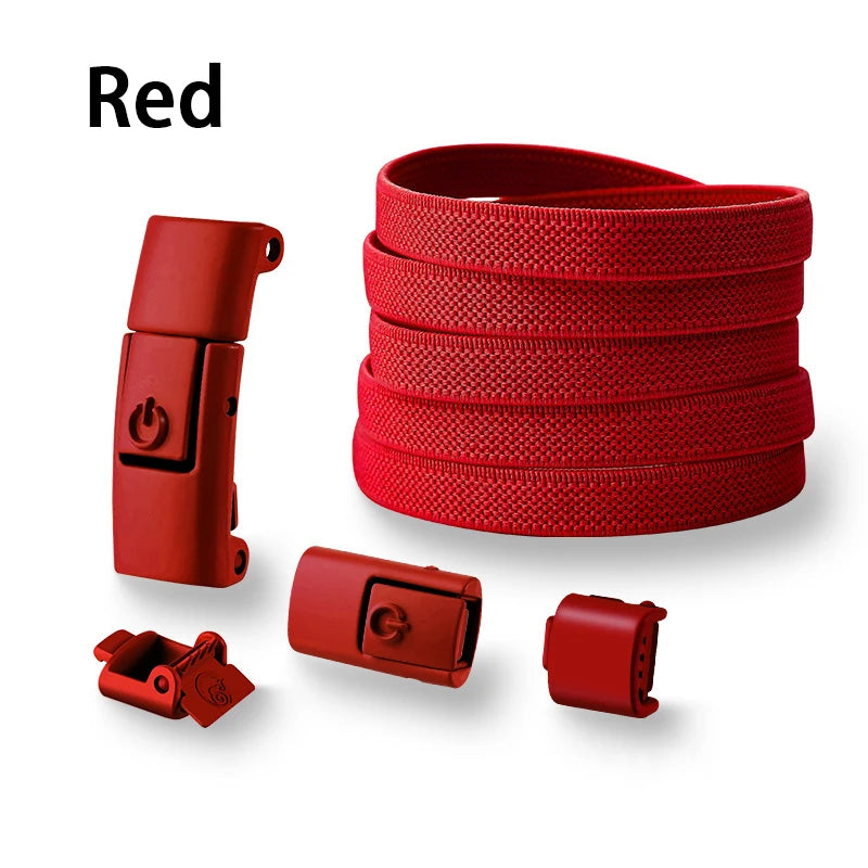Press Lock Shoelaces without ties Elastic Laces Sneakers Tennis No Tie Shoe laces Shoes Accessories 1Pair/2Pair