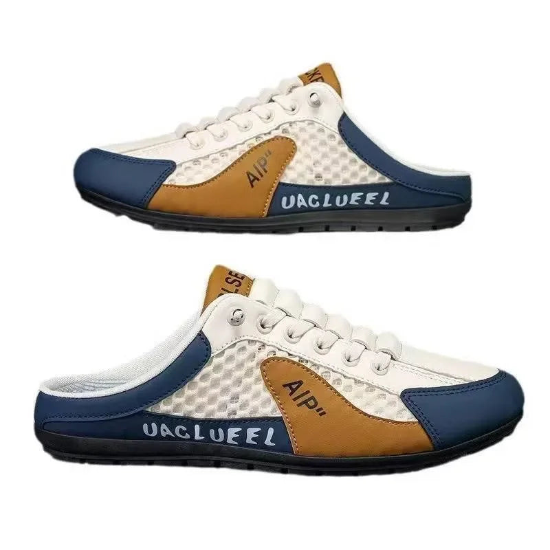 Men's Fashion Soft-soled Half Slippers Summer Men Trendy Bottom Casual Shoes Soft Sole Support Shoes Sneakers Zapatos De Hombre - Shoppiline
