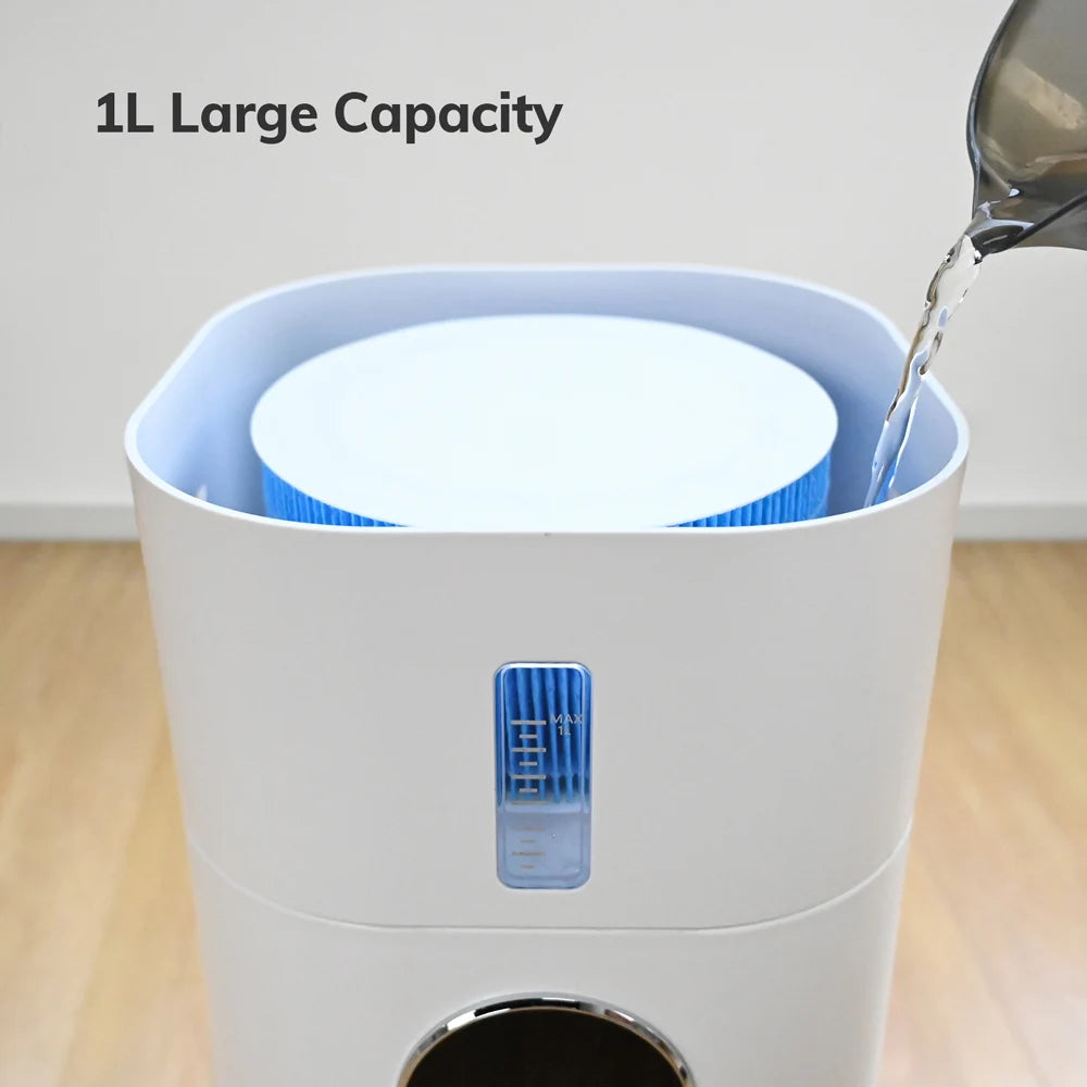 Air Purifier with Humidifier Combo for Home Allergies and Pets Hair, Smokers in Bedroom, H13 HEPA Filter - Shoppiline