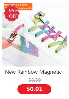Colorful Press Lock Shoelaces without ties Elastic Laces Sneaker 8MM Widened Flats No Tie Shoe laces Kids Adult Shoelace Shoes