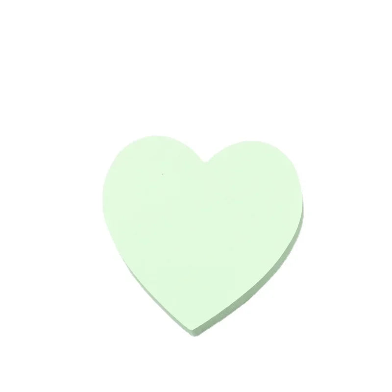 100 Sheets Heart Sticky Notes Notepad Self Sticky Note Pads Notebook Planner Sticker for Office School Stationery Accessories