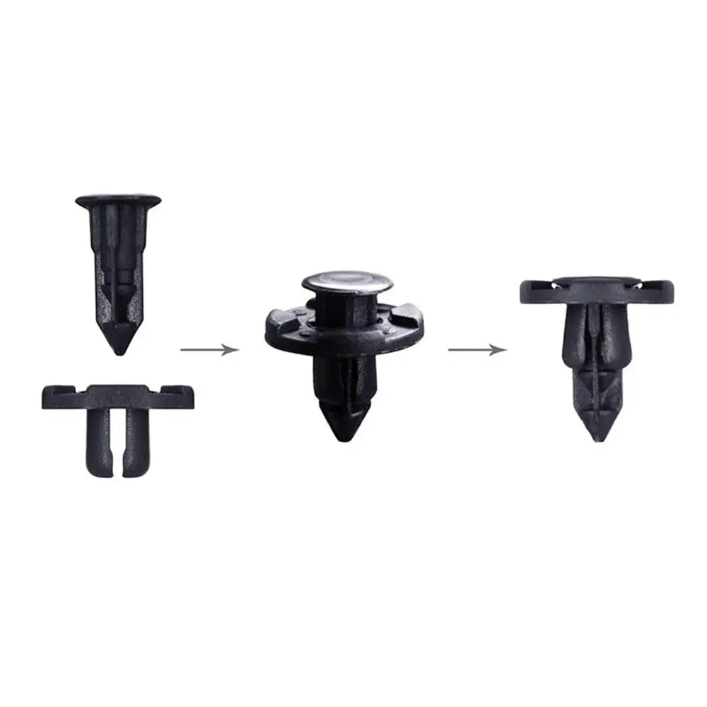 50/100/200PCS Auto Bumper Clips Fender Push 8mm Rivet Retainer Plastic Car Fastener Clip Universal Car Rivet Fasteners