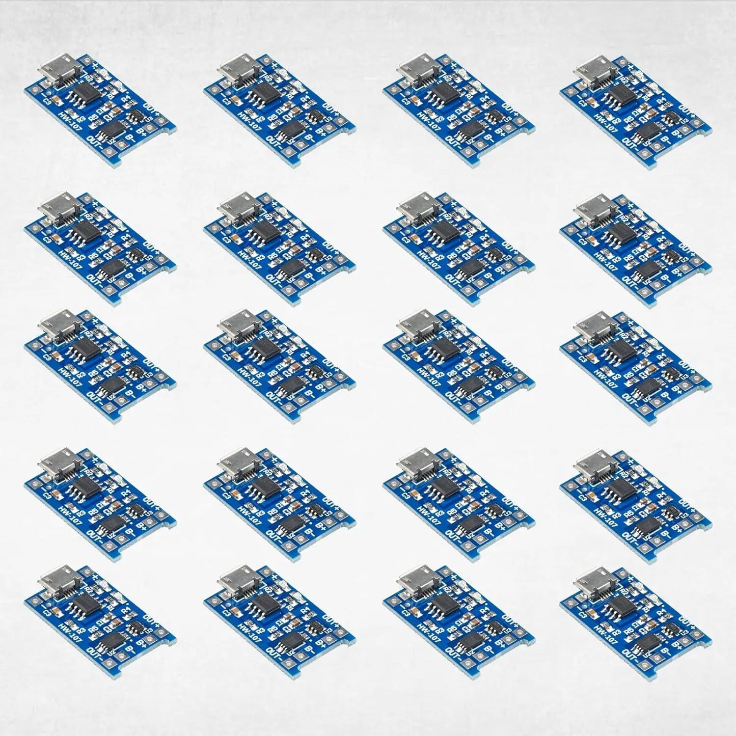 10 Stück 5V 1A 18650 Lithium-Akku-Ladeplatine PLR TP4056 Lithium-Lademodul Mini/Micro USB Typ C mit Schutz