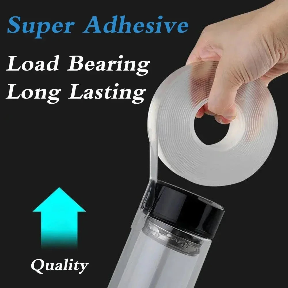 Double Sided Nano Tape Extra Strong Decorative Adhesive Tape Thickened Transparent Waterproof Tape Glue Useful Things for Home