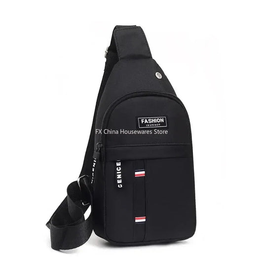 Men's Waterproof Chest Bag, Adjustable Shoulder Strap, Large Capacity, Outdoor Sports, Casual Fashion，water-resistant Fabric