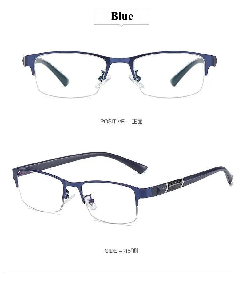 Men Reading Glasses Retro Business Hyperopia Glasses Anti Blue Light Reading Glasses 0 +1.0 To +4.0 Glasses