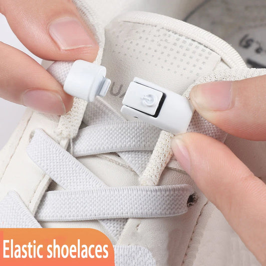 Press Lock Shoelaces without ties Elastic Laces Sneakers Tennis No Tie Shoe laces Shoes Accessories 1Pair/2Pair