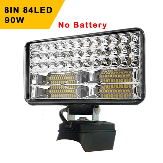 8Inch Led Light Portable Spotlights Cordless Outdoor Work Fishing Handheld Emergency Tool Light Fit Makita 18V Battery