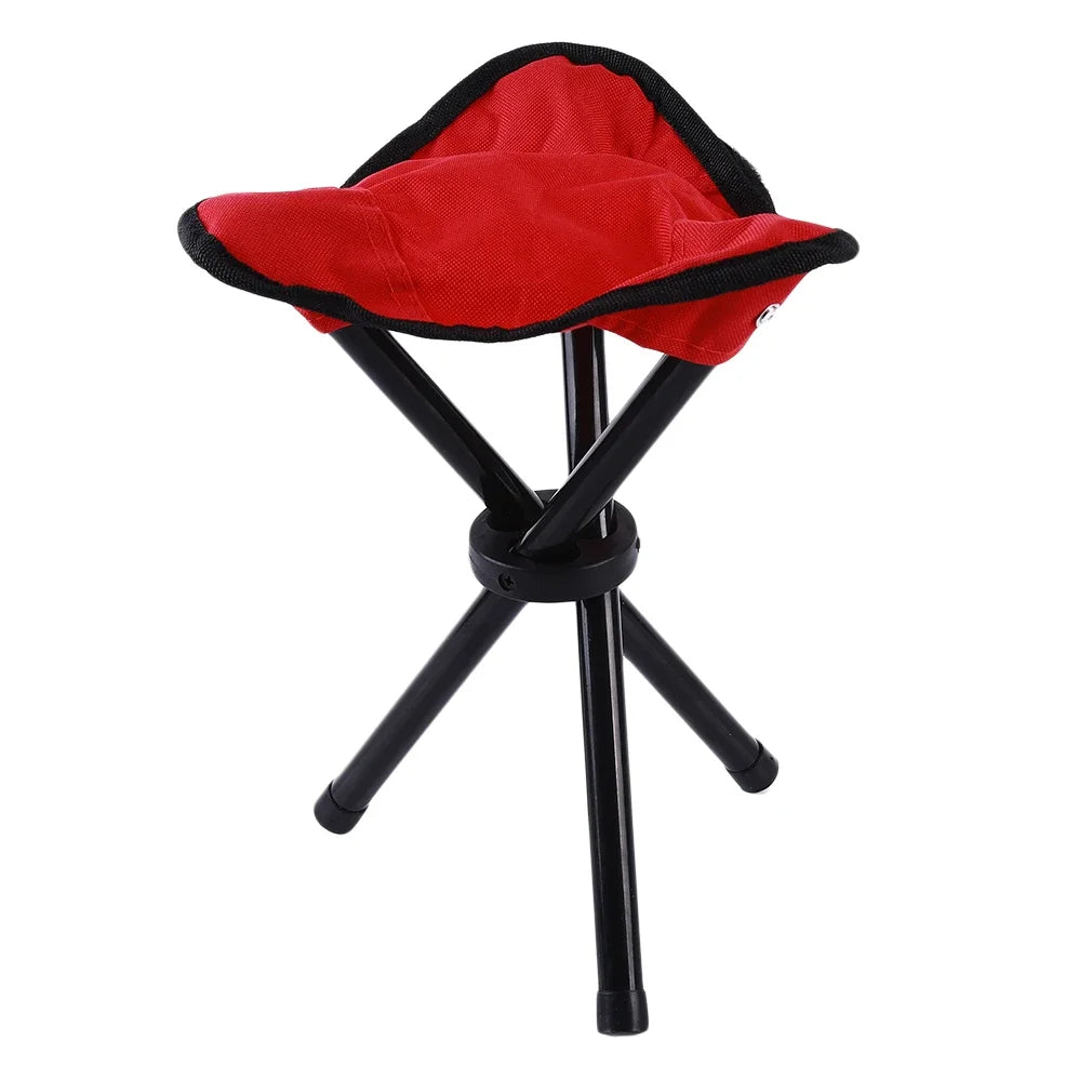 Portable Outdoor Folding Three-Legged Stool for Camping & Fishing