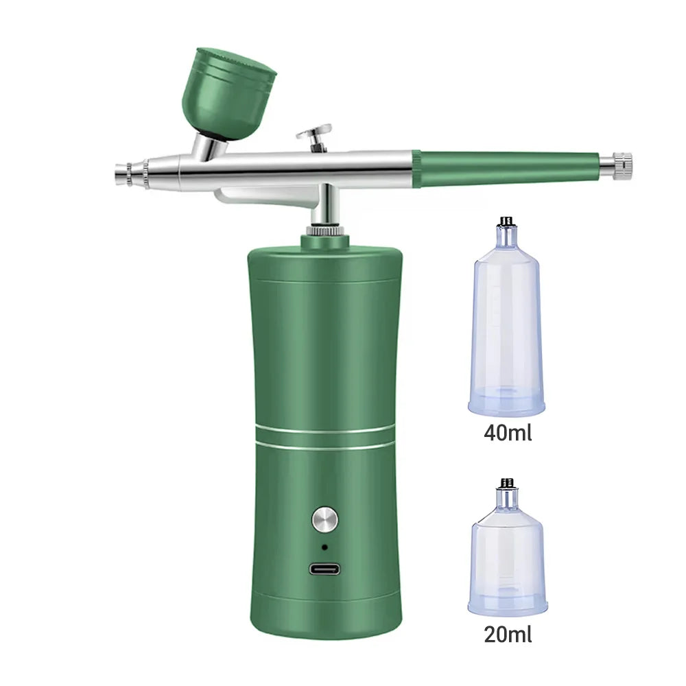 Portable Small Electric Compression Spray Gun with Optional Connecting Pipe, Manicure/Beauty/Cake Decoration/Hand Model Spraying - Shoppiline