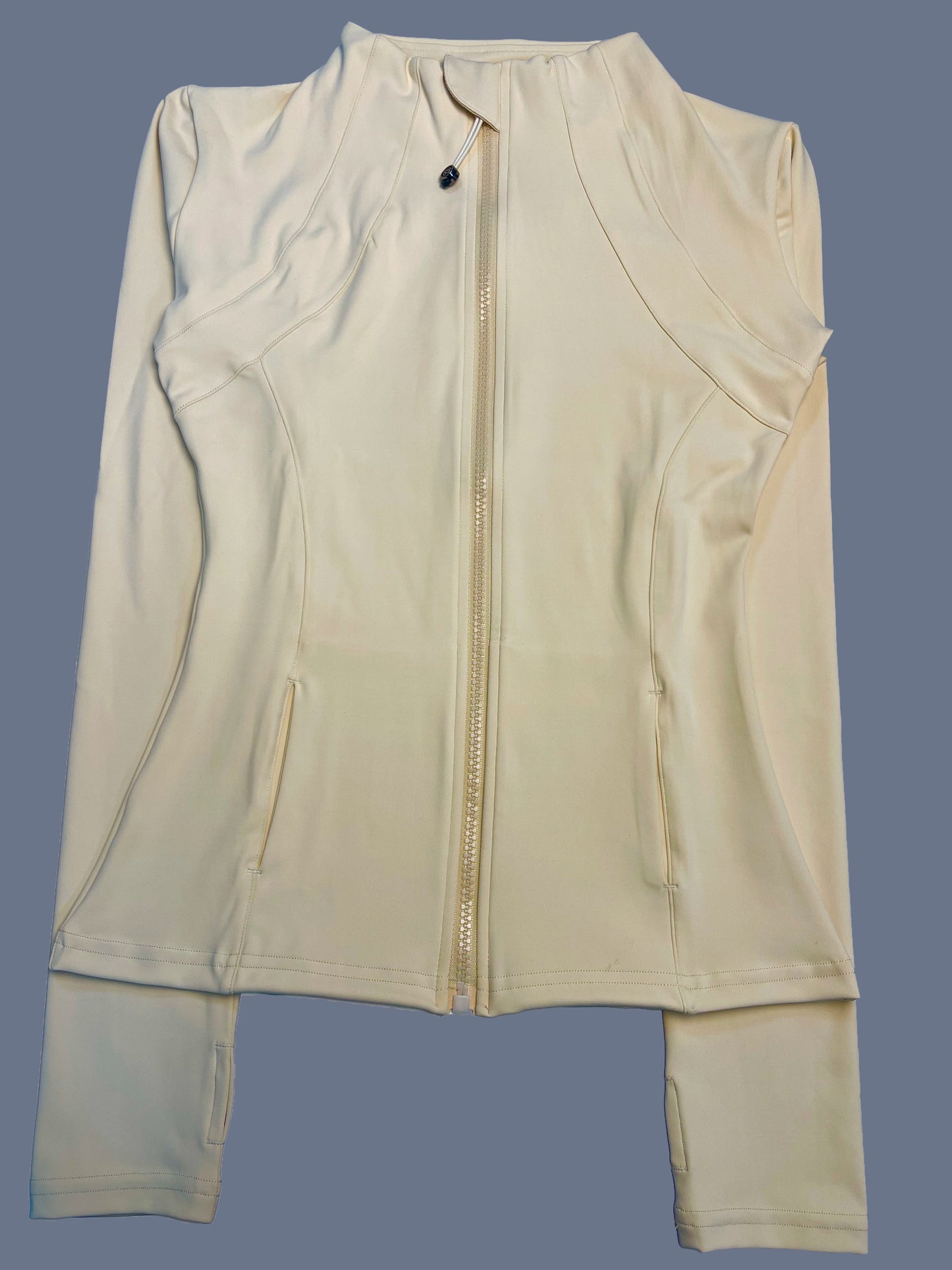 Veste de Fitness à Col Montant Séchage Rapide pour Femme, Coupe Cintrée, Fermeture Éclair, Vêtement de Yoga, Manches Longues, Respirant, Course à Pied, Sport, Cyclisme