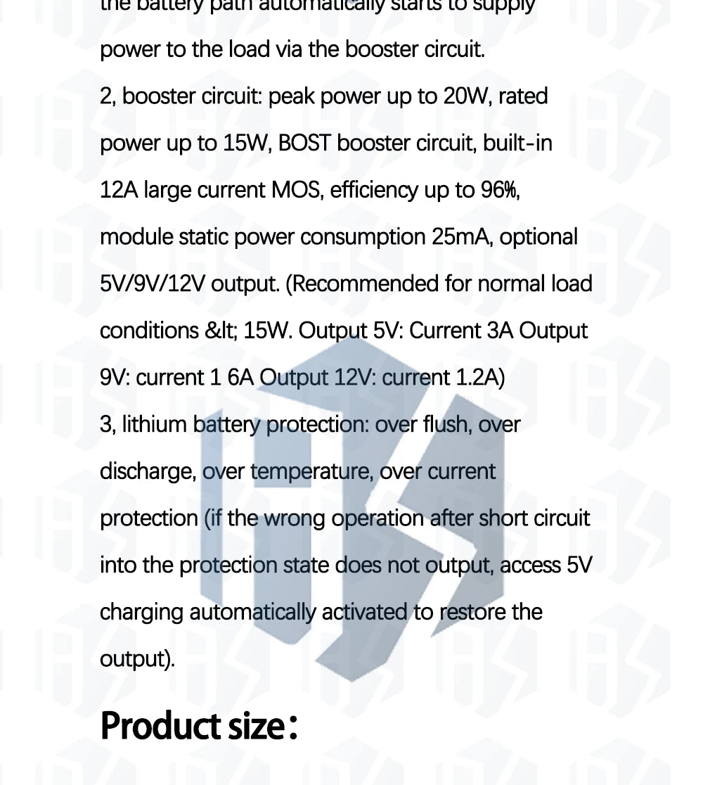 Type-C 15W 3A 18650 Lithium Battery Charger Module DC-DC Step Up Booster Fast Charge UPS Power Supply / Converter 5V 9V 12V